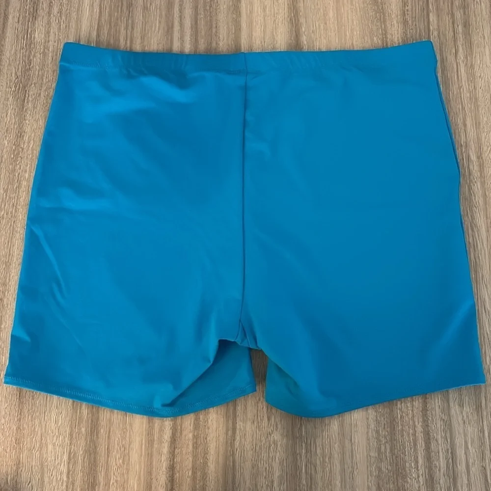 SKIMS Recycled Swim Mid Waist Short Limited Edition - Turquoise 4X NWT